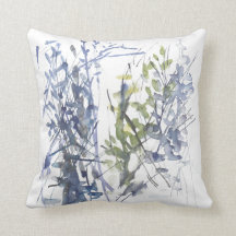 Blauwe waterverf bloemen