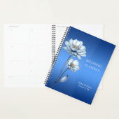 Blauwe Waterverf Bloemen Planner (Display)