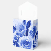 Blauwe Waterverf Bloemen Vrijgezellenfeest Favor B Bedankdoosjes (Geopend)