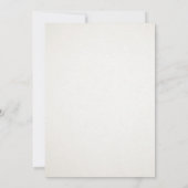 Blauwe waterverf boog op beige achtergrond| doop kaart (Achterkant)