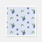 Blauwe Waterverf bosbes lieve verjaardag Servet (Voorkant)