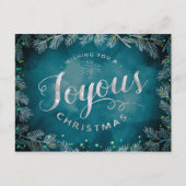 Blauwe waterverf briefkaart (Voorkant)