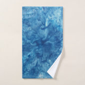 Blauwe Waterverf burst Bad Handdoek (Handdoek)