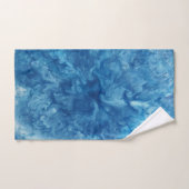 Blauwe Waterverf burst Bad Handdoek (Handdoek)