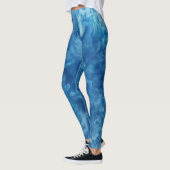 Blauwe Waterverf burst Leggings (Links)