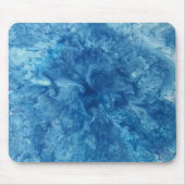 Blauwe Waterverf burst Muismat (Voorkant)
