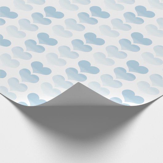 Blauwe Waterverf Cadeaupapier (Hoek)