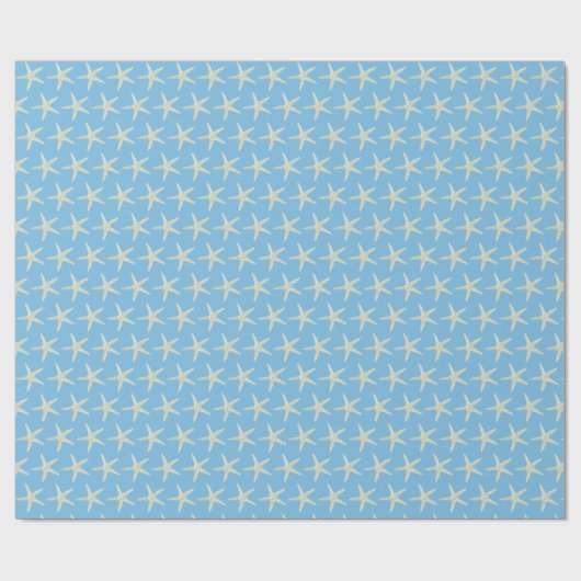 Blauwe Waterverf Cadeaupapier (Vlak)