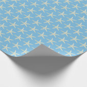 Blauwe Waterverf Cadeaupapier (Hoek)