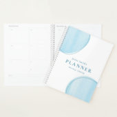 Blauwe Waterverf Calendar-laptop Planner (Display)