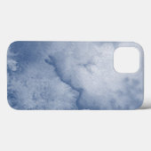 Blauwe Waterverf Case-Mate iPhone Case (Achterkant (horizontaal))