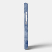 Blauwe Waterverf Case-Mate iPhone Case (Achterkant / Links)