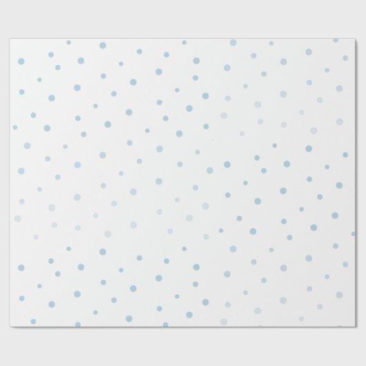 Blauwe Waterverf cirkels Cadeaupapier (Vlak)