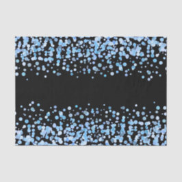 Blauwe Waterverf Confetti Stippen Bruiloft Tissuepapier