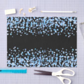 Blauwe Waterverf Confetti Stippen Bruiloft Tissuepapier (Craft)