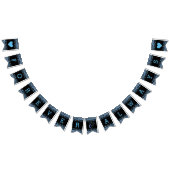 Blauwe Waterverf Confetti Stippen bruiloft voor al Vlaggetjes (Alle)