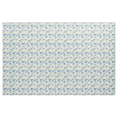 Blauwe waterverf cornbloemen stof (Fat Quarter)