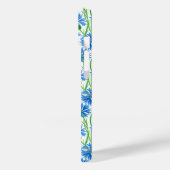 Blauwe waterverf cornbloemen, wilde bloemen op wit Case-Mate iPhone case (Achterkant / Links)