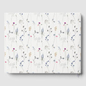 Blauwe Waterverf  Crest Vrijgezellenfeest Gastenboek (Achterkant)