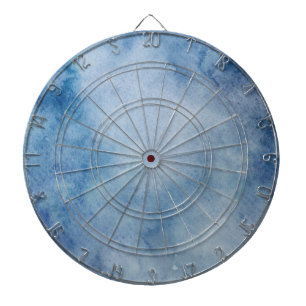 Blauwe Waterverf Dartbord