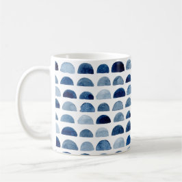 Blauwe waterverf design classic koffiethee mok