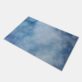 Blauwe Waterverf Deurmat (Schuin)