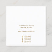 Blauwe Waterverf die beeldschermhouder verkrijgt Vierkante Visitekaartje (Achterkant)