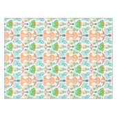 Blauwe Waterverf Dinosaur Birthday Baby shower Tafelkleed (Voorkant (Horizontaal))