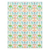 Blauwe Waterverf Dinosaur Birthday Baby shower Tafelkleed (Voorkant)