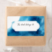 Blauwe Waterverf Dit boek behoort tot het etiket (Insitu)