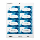 Blauwe Waterverf Dit boek behoort tot het etiket (Full Sheet)