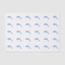 Blauwe waterverf dolfijnen