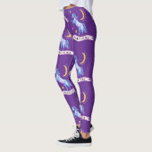Blauwe Waterverf Eenhoorn Leggings (Links)