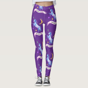Blauwe Waterverf Eenhoorn Leggings