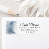 Blauwe Waterverf Etiket (Insitu)