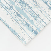 Blauwe Waterverf Fleece Deken (Hoek)