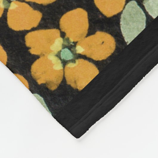 Blauwe waterverf fleece deken (Hoek)