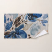 Blauwe Waterverf - Floral Design Towel Set Bad Handdoek (Handdoek)