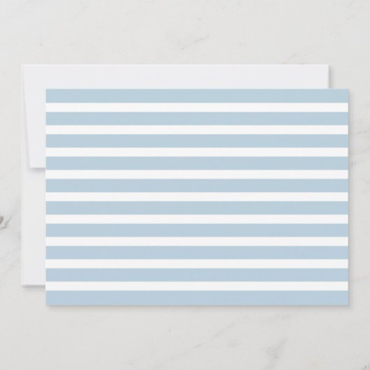 Blauwe Waterverf Floral Wreator Vrijgezellenfeest Kaart (Achterkant)