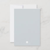 Blauwe Waterverf Florals Angel Wings Hartelijk dan Kaart (Achterkant)