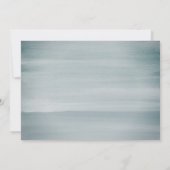 Blauwe Waterverf foto | Ster van David Bar Mitzvah Kaart (Achterkant)