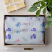 Blauwe Waterverf gemengde kleur kwal Tissuepapier (Geschenk)