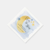 Blauwe Waterverf gepersonaliseerd Servet (Hoek)