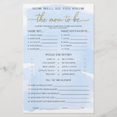 Blauwe Waterverf Gold kent het mam-om-te-worden sp (Voorkant)