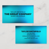 BLAUWE WATERVERF GRADIENT PROFESSIONEEL VISITEKAARTJE (Voorkant / Achterkant)