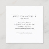 Blauwe Waterverf Hallo Visitekaartje (Achterkant)