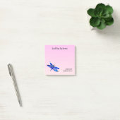 Blauwe Waterverf handgetekende libel Inspirerend Post-it® Notes (Kantoor)