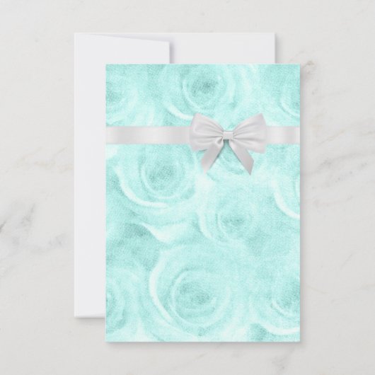 Blauwe Waterverf Hartelijk dank Baby shower Bedankkaart (Achterkant)