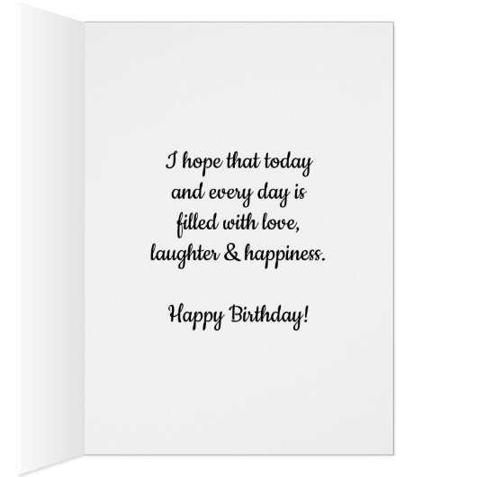 Blauwe Waterverf Hartslag 34e verjaardag (Binnen (Rechts))