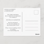 Blauwe waterverf. Het Briefkaart van de datum wijz (Achterkant)